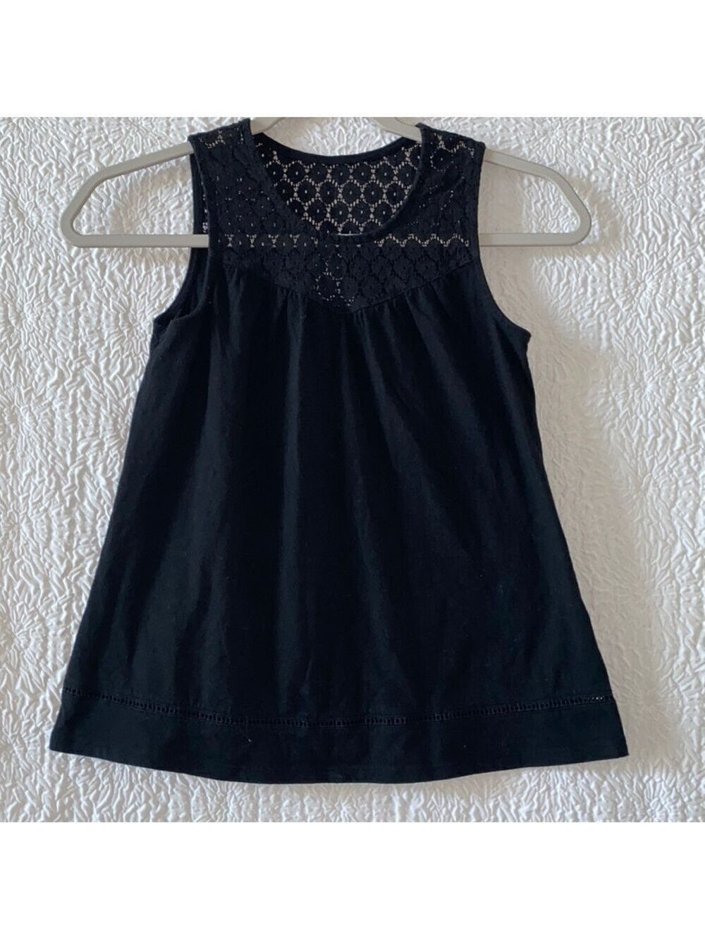 Faded Glory Embellished Embroidered Sleeveless Blouse